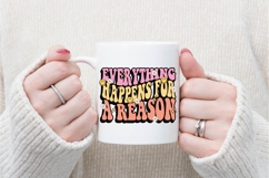Everything Happens for a Reason Svg, Motivation Svg Product Image 3