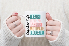 Teacher Life Svg, Teacher Gift Svg, Teacher Shirt Svg Product Image 3
