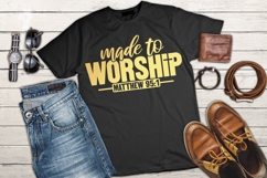 Made To Worship Svg, Christian Svg, Jesus Svg Product Image 1