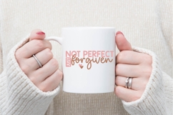 Not Perfect Just Forgiven Svg, Bible Quotes Christian Svg Product Image 2