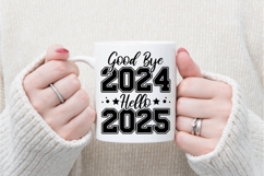 Good Bye 2024 Hello 2025 Svg, Happy New Year Svg Product Image 3