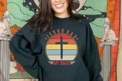 Jesus has my back Svg, Faith Svg, Jesus Svg Product Image 1