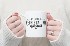 My Favorite People Call Me Grandma Svg, Mother's Day Svg Product Image 3