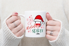 Full Of Holiday Spirit Svg, Christmas Svg, Xmas Svg Product Image 3