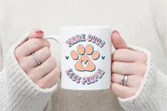 More Dogs Less People Svg, Dog Lover Svg Product Image 4