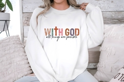 With God All Things Are Possible Svg Design Product Image 2