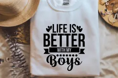 Life Is Better with My Boys Svg, Mother's Day Svg Product Image 3