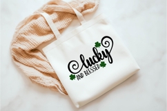 Lucky AND Blessed Svg, St. Patrick&#039;s Day Svg Product Image 4