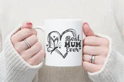 Best Mum Ever Svg Svg, Mother's Day Svg Product Image 1
