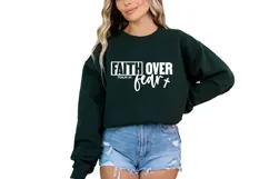 Faith over Fear Svg, Christian Svg Product Image 3