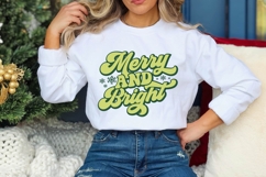 Merry And Bright Svg, Merry Christmas Svg Product Image 3