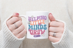 Helping Little Minds Grow Svg, Retro Teacher Svg Product Image 3
