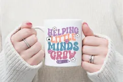 Helping Little Minds Grow Svg, Retro Teacher Svg Product Image 3