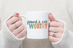 Flawed &amp; still worthy Svg, Christian Svg, Jesus Svg Product Image 3