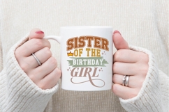 Sister of the Birthday Girl Svg, Family Svg Product Image 3