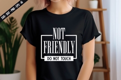Not Friendly Do Not Touch SVG Svg Design Product Image 3