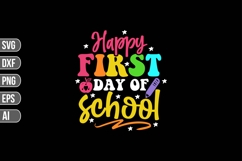 Happy first day of school Svg, Teacher Svg, Book Quotes Svg. Product Image 1