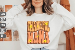Thankful Mama Svg, Thanksgiving Svg. Product Image 1