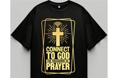 Connect To God the Password Is Prayer Svg, God Svg Product Image 2