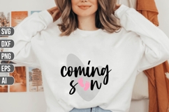 coming soon Svg, Pregnancy Svg. Product Image 1