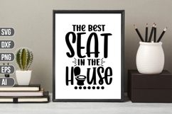 The best seat in the house Svg, Funny Bathroom Svg Product Image 1
