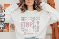 Simply Blessed Svg, Christian Svg. Product Image 1