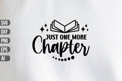 Just One More Chapter Svg, Teacher Svg Product Image 1