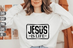 Jesus is Life Svg, Christian Svg. Product Image 1