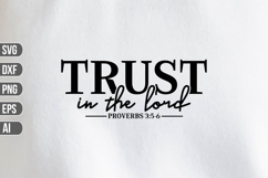 Trust in the Lord Svg, Religious Svg, God Svg Product Image 1
