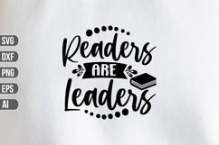 Readers Are Leaders Svg, Teacher Svg Product Image 1