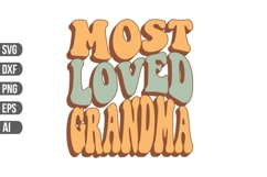 most loved grandma Svg, Grandma Svg. Product Image 1
