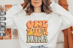 One Thankful Mama Svg, Thanksgiving Svg. Product Image 1