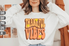 Thankful Vibes Svg, Thanksgiving Svg. Product Image 1