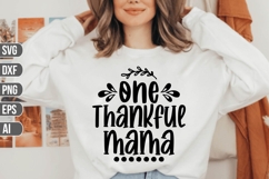 One Thankful mama Svg, Fall Svg, Autumn Svg Product Image 1