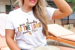 Give Thanks To the Lord Svg, God Svg, Bible Quotes Christian Product Image 4