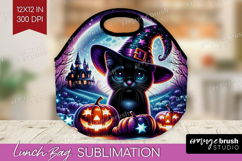 Black Cat Halloween Lunch Bag Cute Animal Lunch Bug PNG Product Image 1