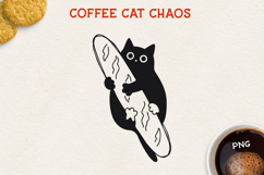 Cat PNG Clipart, Cute Cat Design, Black Cat Illustration Product Image 1