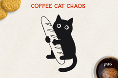 Cat PNG Clipart, Cute Cat Design, Black Cat Illustration Product Image 1