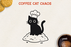 Cat PNG Clipart, Cute Cat Design, Black Cat Illustration Product Image 1