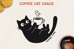 Cat PNG Clipart, Cute Cat Design, Black Cat Illustration Product Image 1