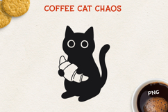 Cat PNG Clipart, Cute Cat Design, Black Cat Illustration Product Image 1