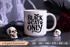 Black Cat Only SVG File | Spooky Halloween SVG Product Image 2