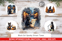 Wind Spinner Black Cat Tunes Product Image 1