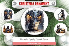Ornament Black Cat Tunes Product Image 1