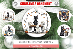 Ornament Black Cat Tunes Product Image 1