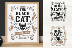 Black Cat Vintage SVG Signs Product Image 1