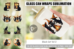 Glass Can Black Cat Product Image 1