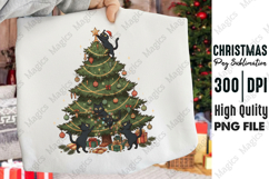Black Cats Christmas PNG Product Image 1
