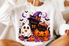 Black Cats Halloween Png, Pumpkin Season Png Product Image 2