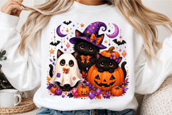 Black Cats Halloween Png, Pumpkin Season Png Product Image 3